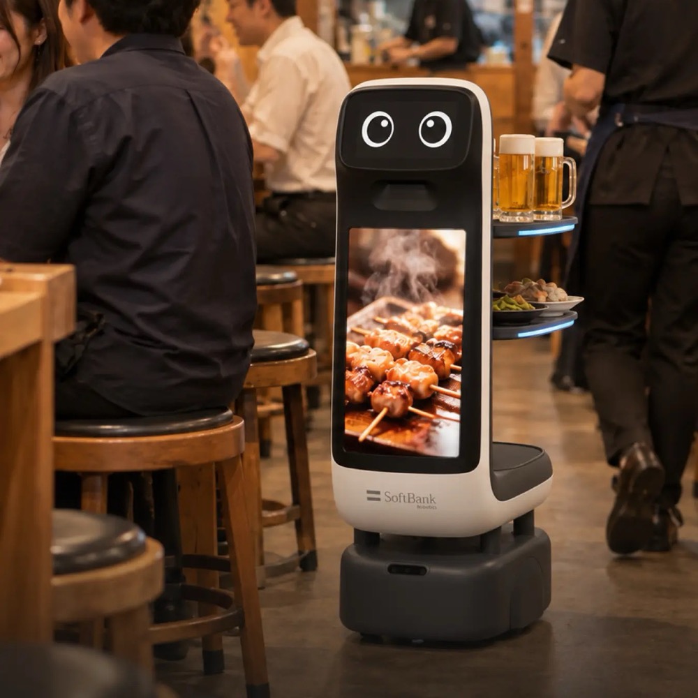 Servi Q(SoftBank Robotics (软银机器人) × Bear Robotics)产品图